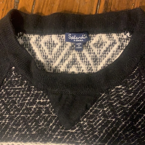 Splendid Black and White Sweater - Size XS - Picture 2 of 4